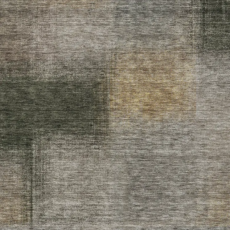 3' X 5' Taupe Gray And Beige Abstract Washable Indoor Outdoor Area Rug