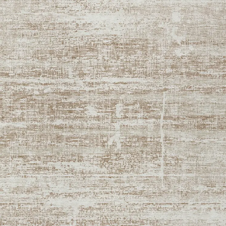 5' X 8' Beige Taupe And Ivory Abstract Washable Indoor Outdoor Area Rug