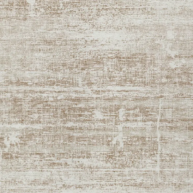 10' X 14' Beige Taupe And Ivory Abstract Washable Indoor Outdoor Area Rug