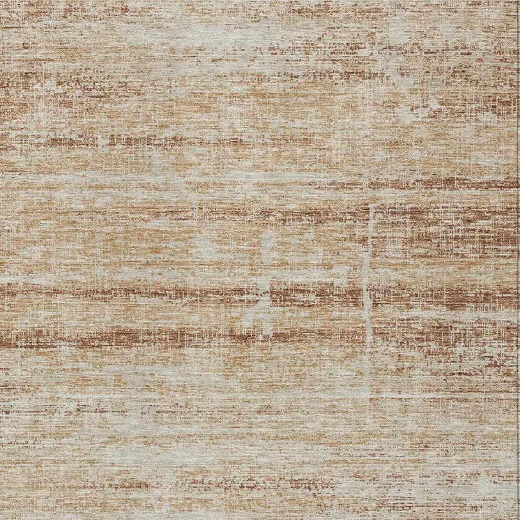 10' X 14' Copper Beige And Taupe Abstract Washable Indoor Outdoor Area Rug
