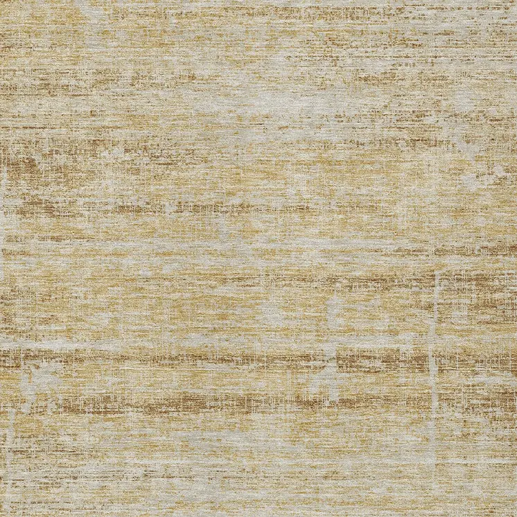 10' X 14' Gold Beige And Wheat Abstract Washable Indoor Outdoor Area Rug