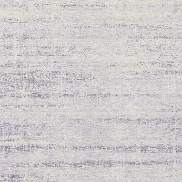 3' X 5' Lavender Purple And Ivory Abstract Washable Indoor Outdoor Area Rug