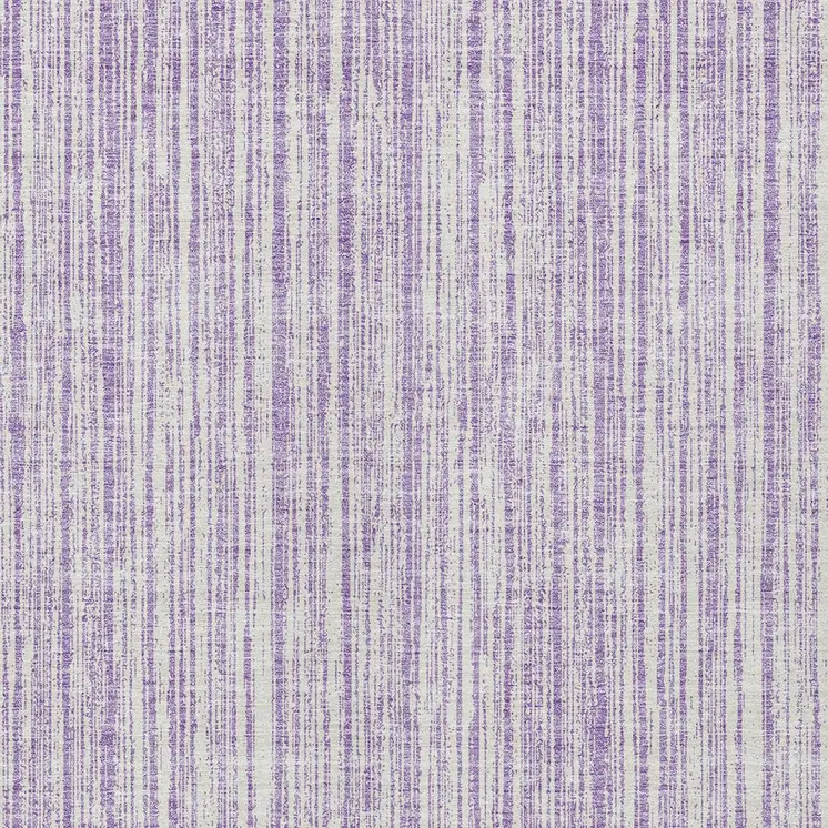 3' X 5' Lavender And Ivory Striped Washable Indoor Outdoor Area Rug