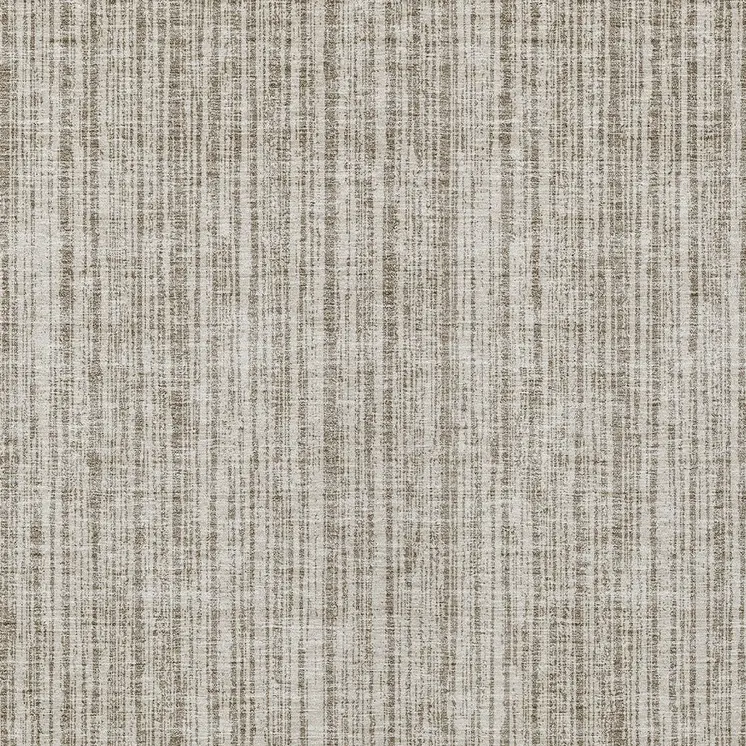 8' X 10' Taupe And Beige Striped Washable Indoor Outdoor Area Rug