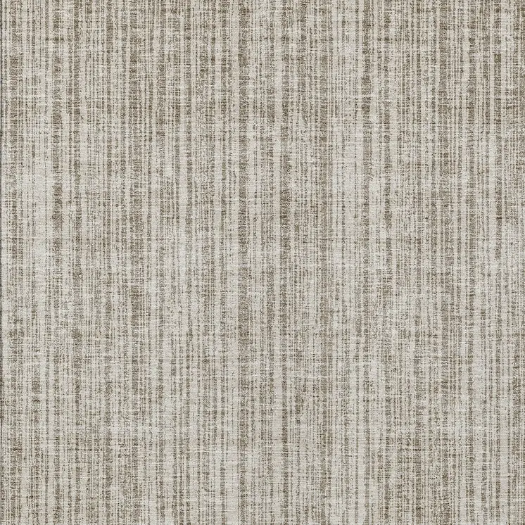 10' X 14' Taupe And Beige Striped Washable Indoor Outdoor Area Rug