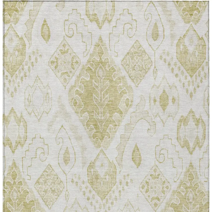 3' X 5' Beige Tan And Ivory Moroccan Washable Indoor Outdoor Area Rug