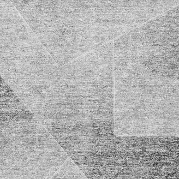 3' X 5' Gray Silver And Charcoal Abstract Washable Indoor Outdoor Area Rug
