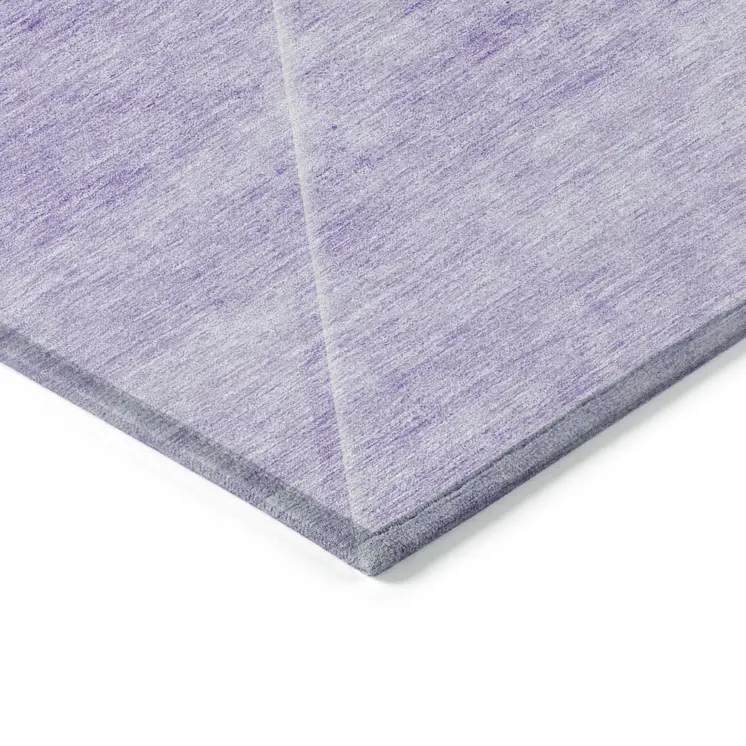 5' X 8' Purple And Ivory Abstract Washable Indoor Outdoor Area Rug