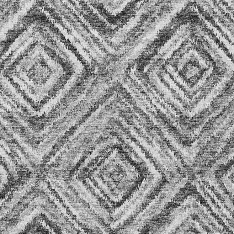 10' X 14' Gray Silver And Ivory Geometric Washable Indoor Outdoor Area Rug