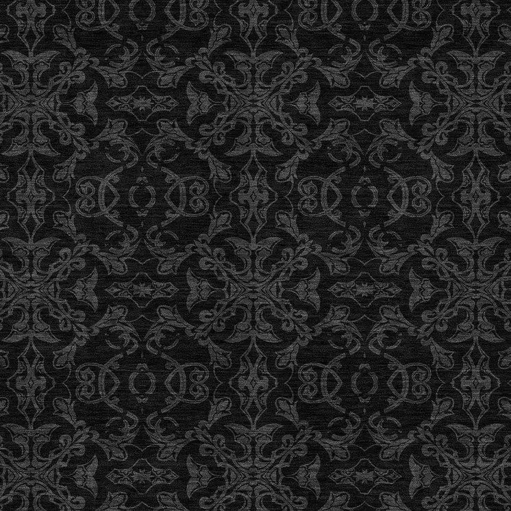 8' X 10' Gray And Charcoal Medallion Washable Indoor Outdoor Area Rug