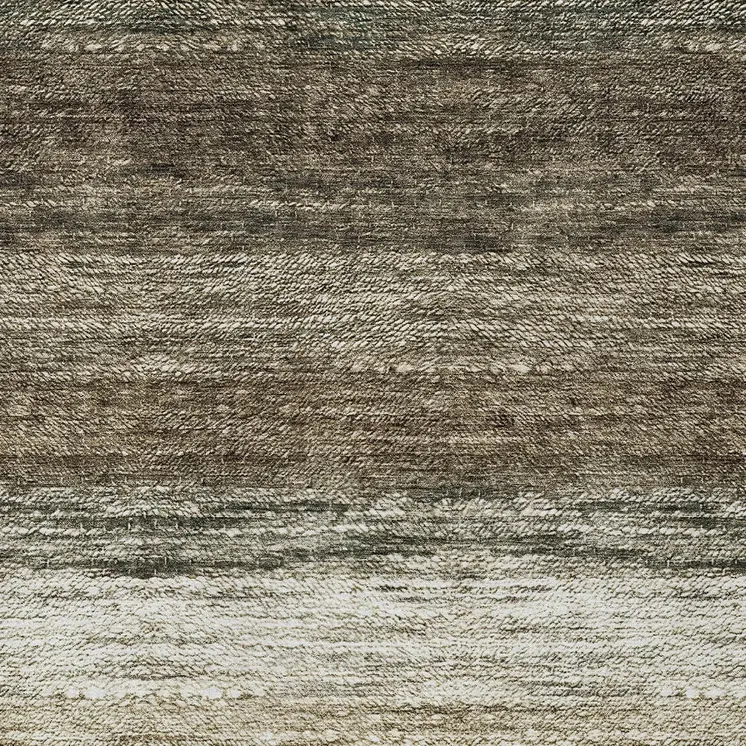 3' X 5' Brown Beige And Tan Ombre Washable Indoor Outdoor Area Rug