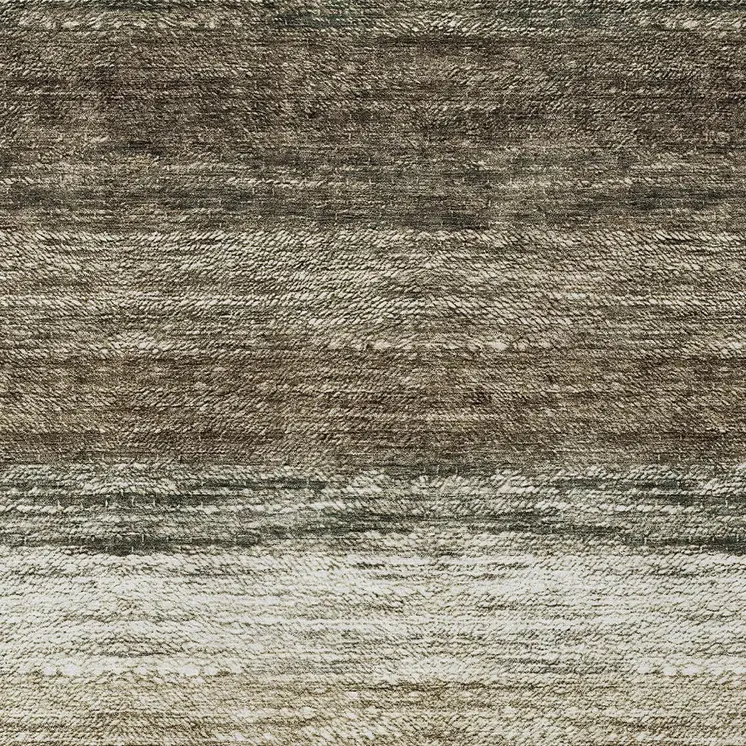 8' X 10' Brown Beige And Tan Ombre Washable Indoor Outdoor Area Rug