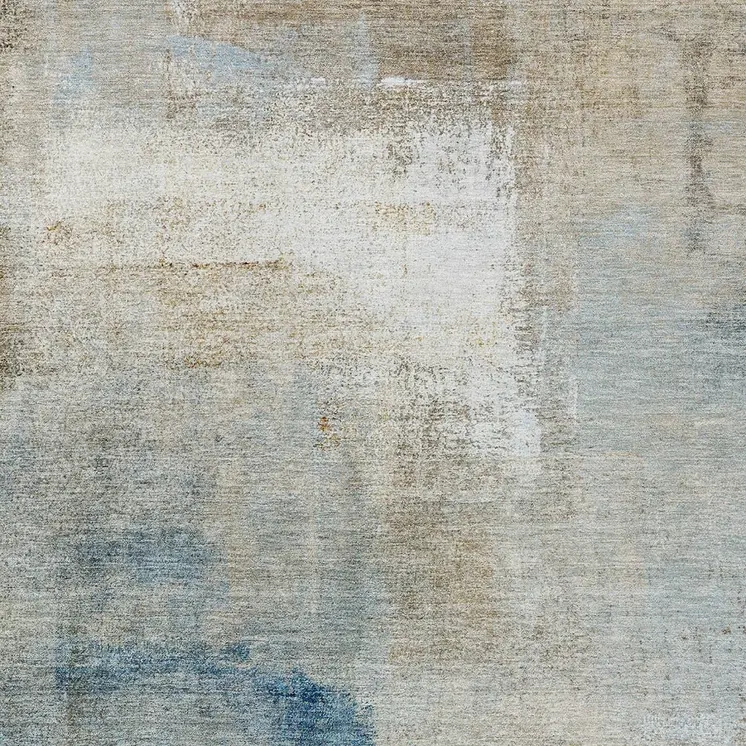 8' X 10' Taupe Beige And Ivory Abstract Washable Indoor Outdoor Area Rug