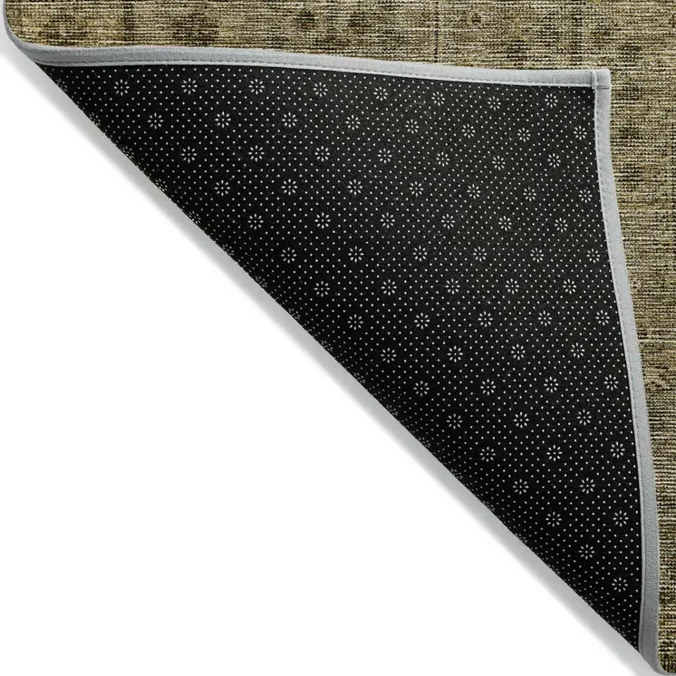 3' X 5' Brown And Beige Southwestern Washable Indoor Outdoor Area Rug