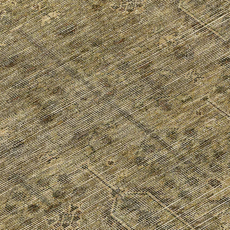 8' Brown And Beige Round Southwestern Washable Indoor Outdoor Area Rug