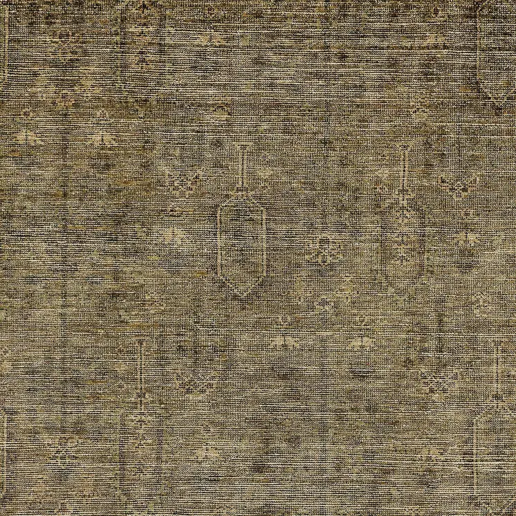 10' X 14' Brown And Beige Southwestern Washable Indoor Outdoor Area Rug