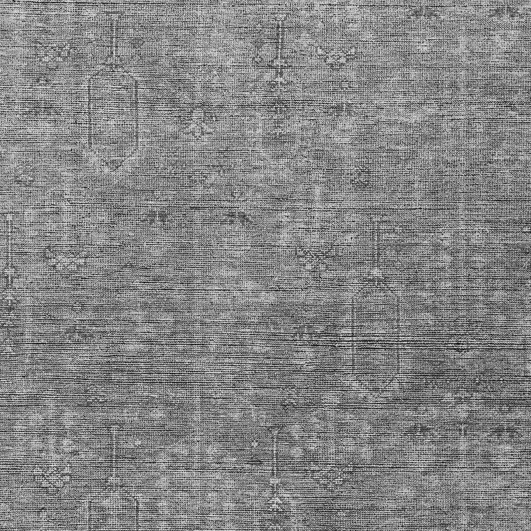 5' X 8' Gray And Charcoal Southwestern Washable Indoor Outdoor Area Rug