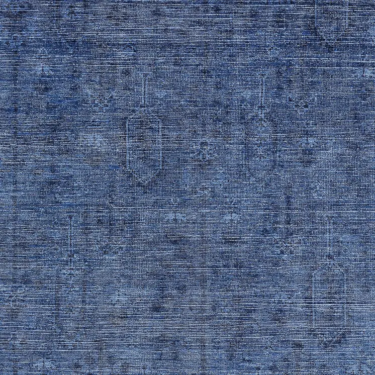 3' X 5' Navy Blue And Blue Southwestern Washable Indoor Outdoor Area Rug
