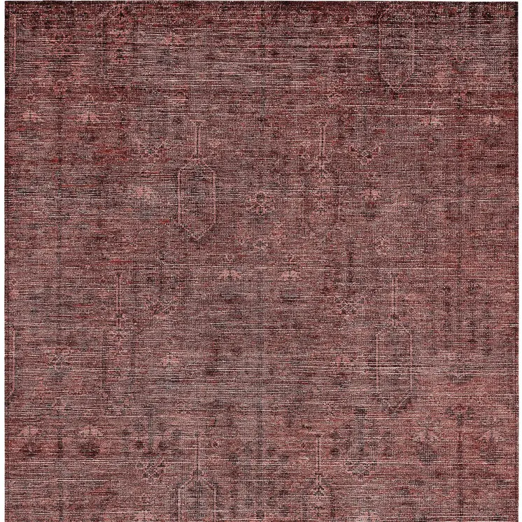8' X 10' Orange And Copper Southwestern Washable Indoor Outdoor Area Rug