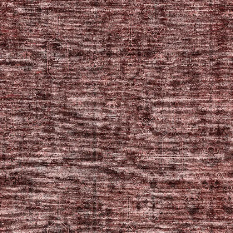 8' X 10' Orange And Copper Southwestern Washable Indoor Outdoor Area Rug