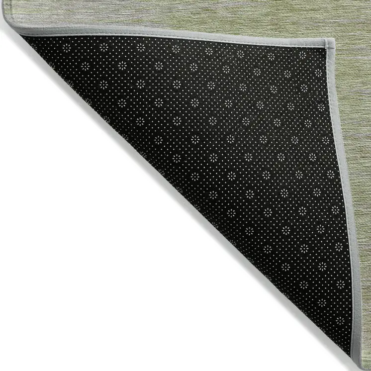 8' X 10' Sage And Artichoke Green Abstract Washable Indoor Outdoor Area Rug