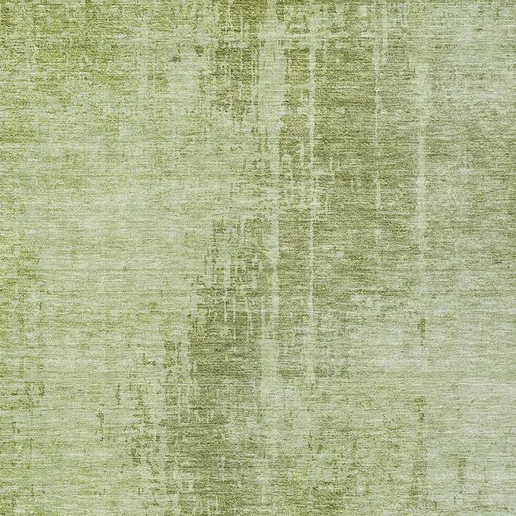 5' X 8' Sage And Green Abstract Washable Indoor Outdoor Area Rug