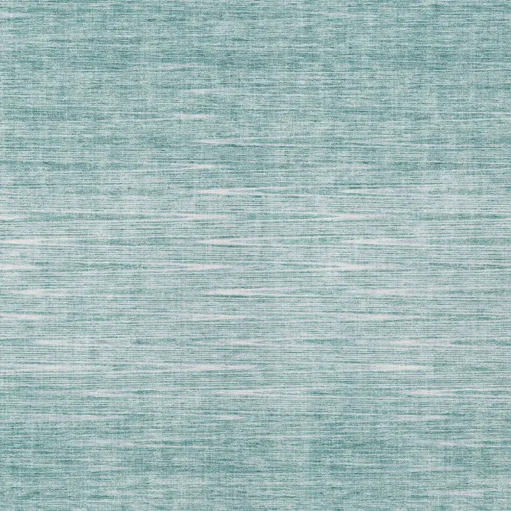9' X 12' Aqua And Ivory Abstract Washable Indoor Outdoor Area Rug