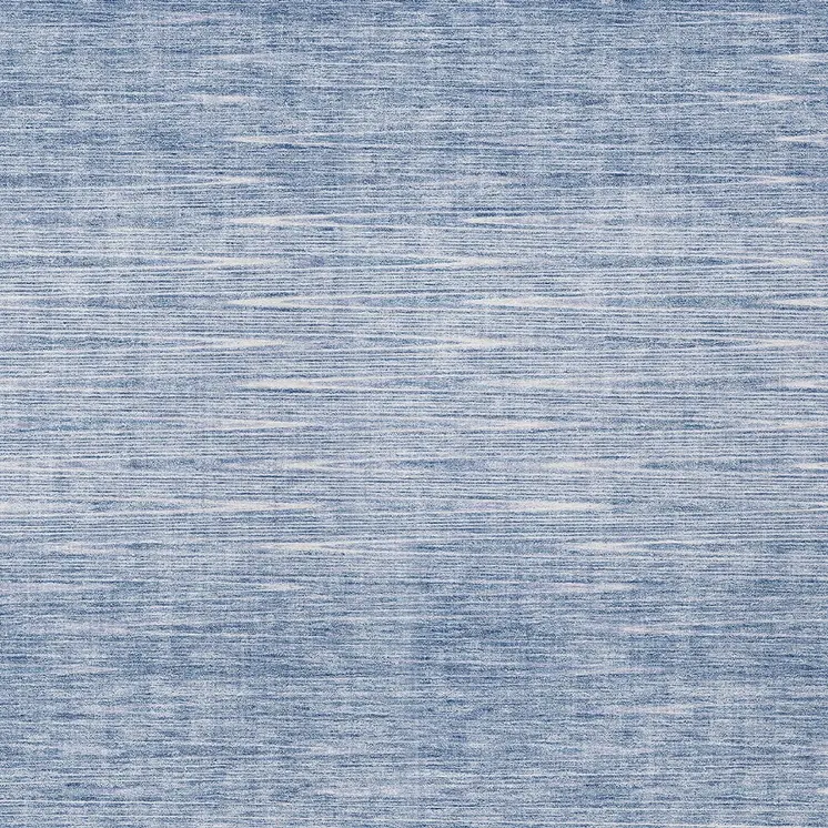 3' X 5' Denim Blue And Blue Abstract Washable Indoor Outdoor Area Rug