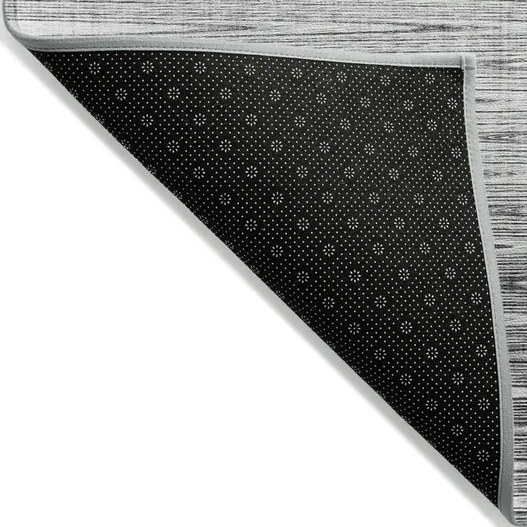 10' X 14' Gray And Charcoal Abstract Washable Indoor Outdoor Area Rug