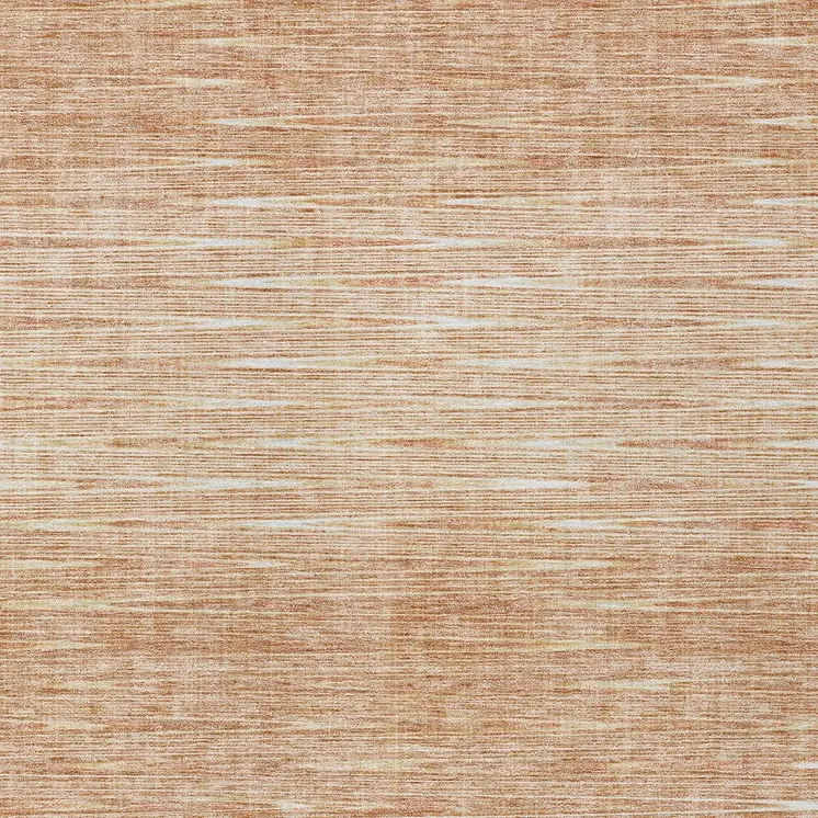 3' X 5' Salmon And Ivory Abstract Washable Indoor Outdoor Area Rug
