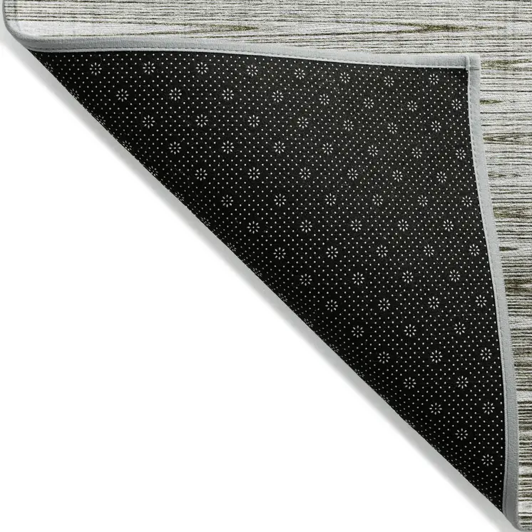 5' X 8' Taupe And Beige Abstract Washable Indoor Outdoor Area Rug