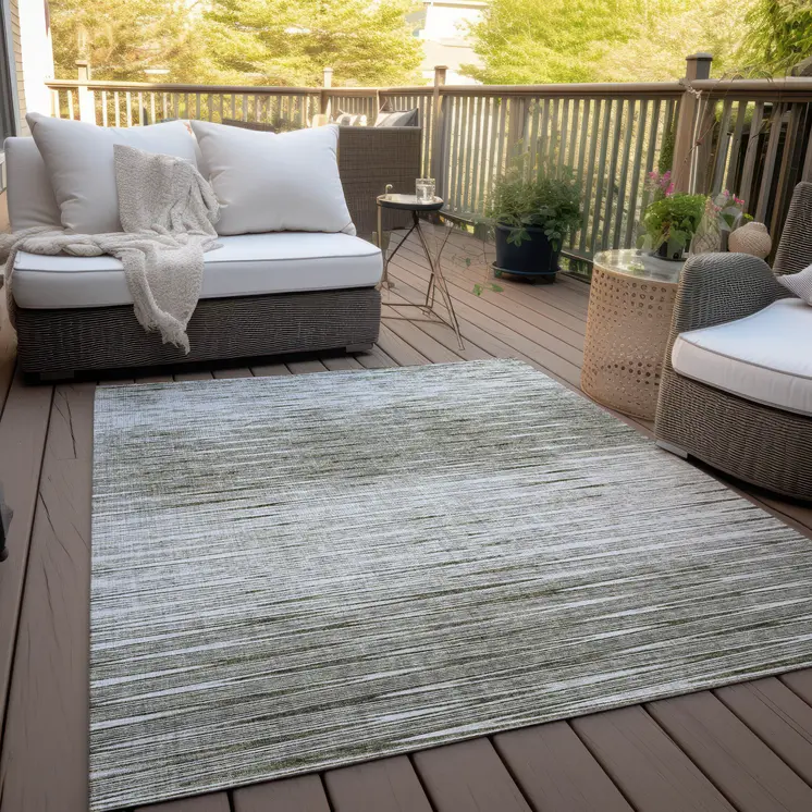 10' X 14' Taupe And Beige Abstract Washable Indoor Outdoor Area Rug