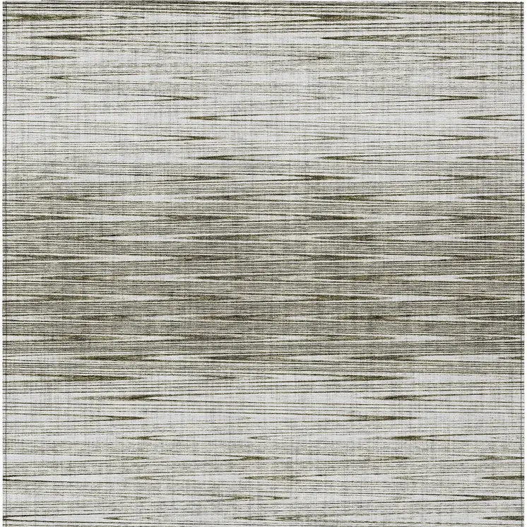 10' X 14' Taupe And Beige Abstract Washable Indoor Outdoor Area Rug