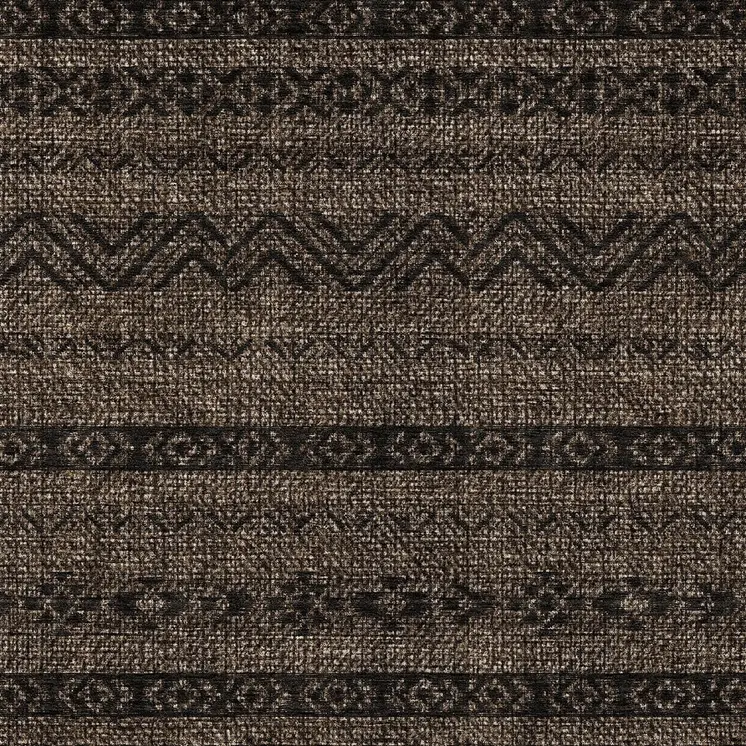3' X 5' Chocolate And Brown Southwestern Washable Indoor Outdoor Area Rug