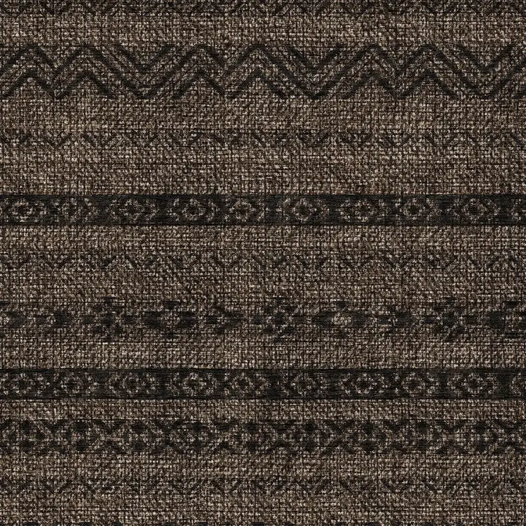 8' X 10' Chocolate And Brown Southwestern Washable Indoor Outdoor Area Rug