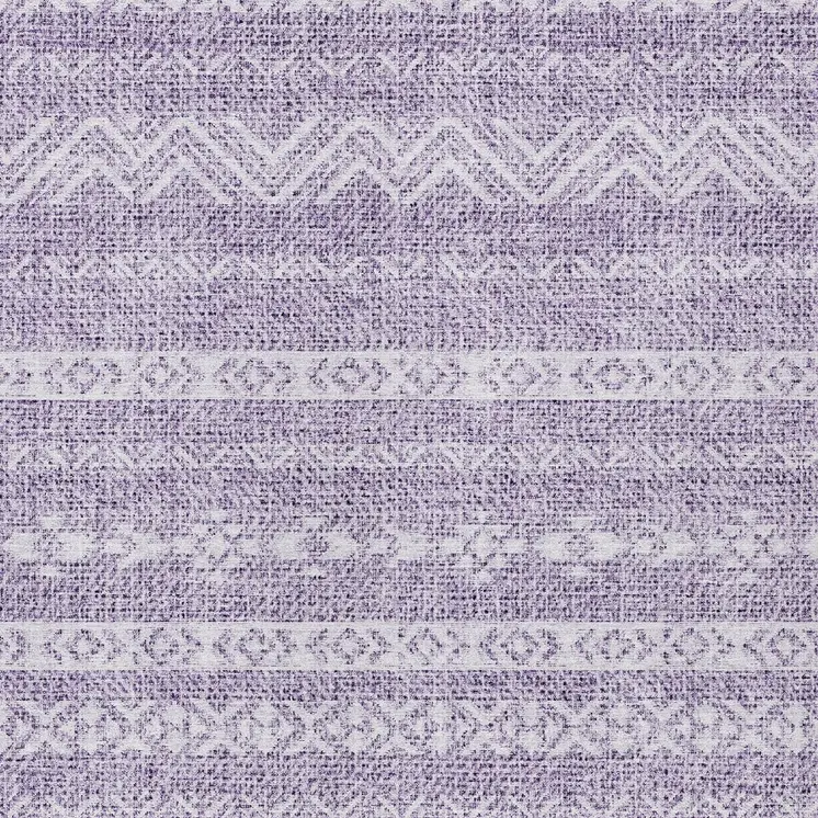 3' X 5' Purple And Lavender Southwestern Washable Indoor Outdoor Area Rug