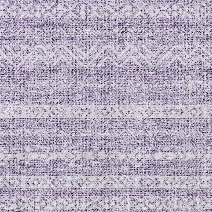 5' X 8' Purple And Lavender Southwestern Washable Indoor Outdoor Area Rug