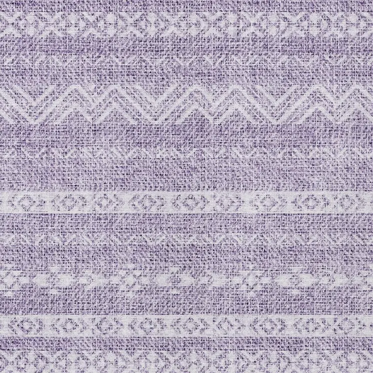9' X 12' Purple And Lavender Southwestern Washable Indoor Outdoor Area Rug