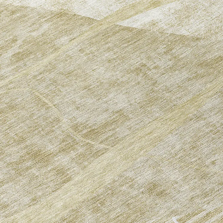 8' Beige Taupe And Tan Round Abstract Washable Indoor Outdoor Area Rug