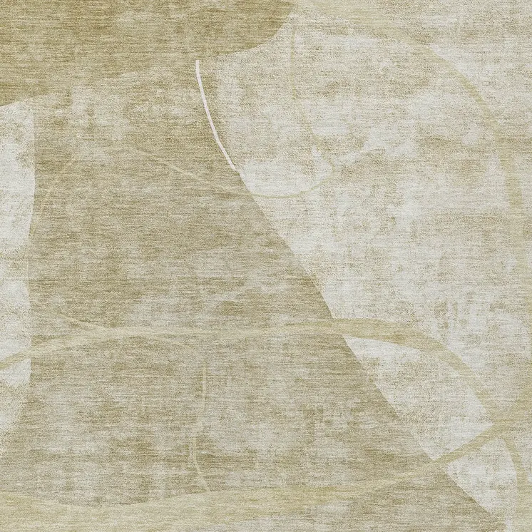 9' X 12' Beige Taupe And Tan Abstract Washable Indoor Outdoor Area Rug