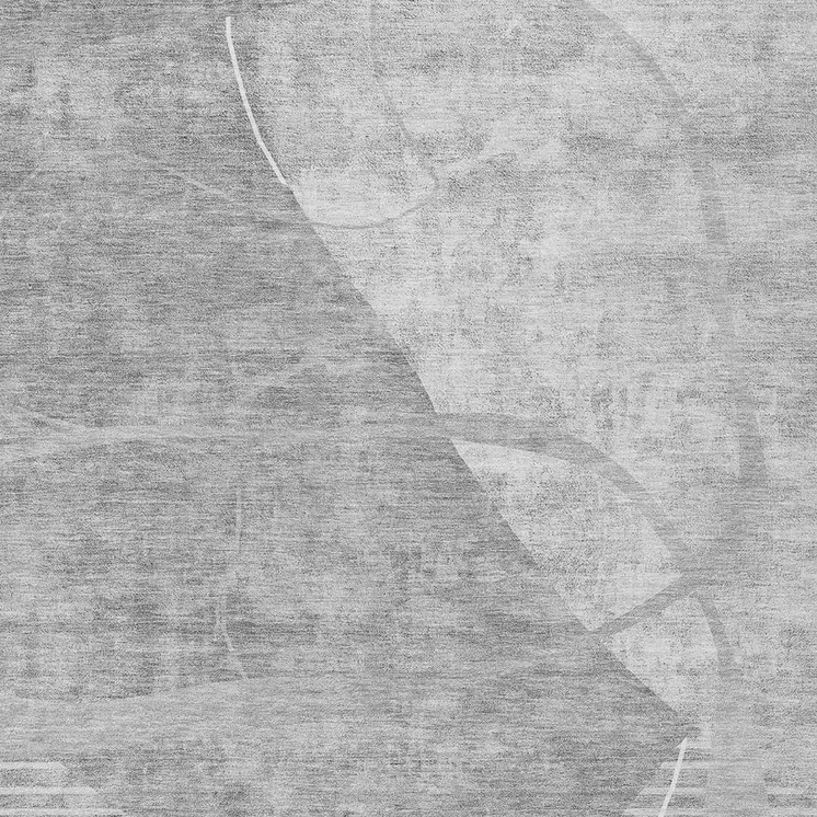 8' X 10' Gray Silver And Ivory Abstract Washable Indoor Outdoor Area Rug