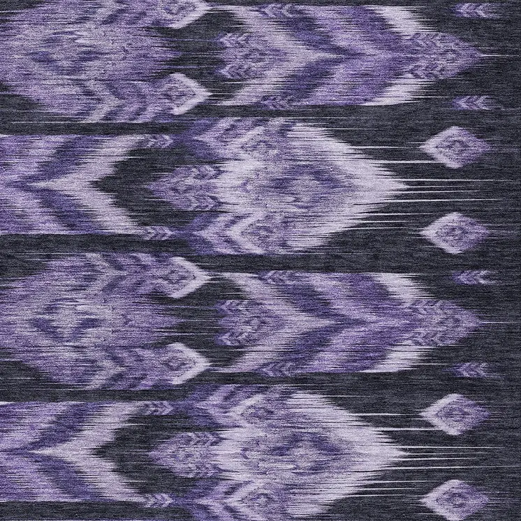 3' X 5' Purple Lavender And Plum Southwestern Washable Indoor Outdoor Area Rug