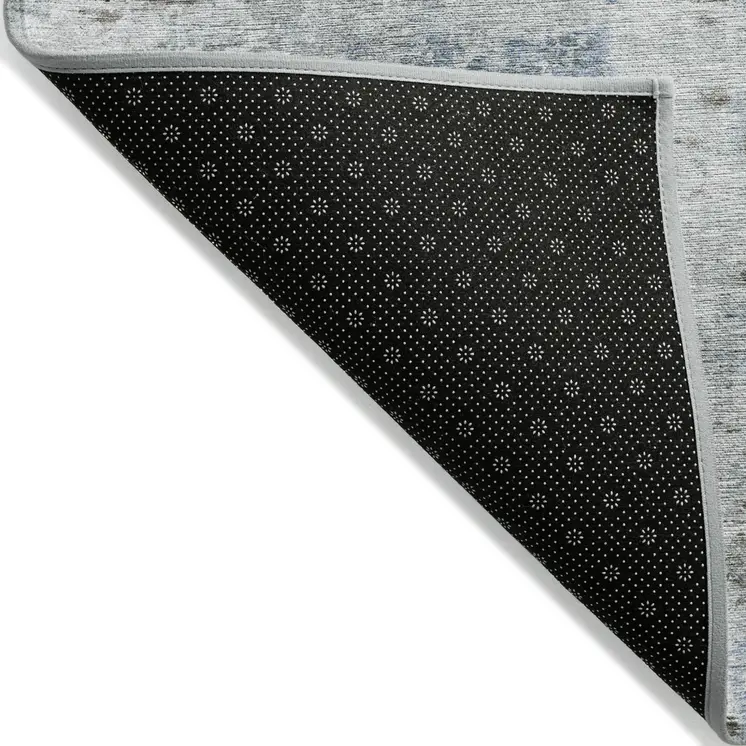 8' X 10' Brown Taupe And Gray Abstract Washable Indoor Outdoor Area Rug