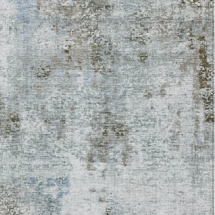 8' X 10' Brown Taupe And Gray Abstract Washable Indoor Outdoor Area Rug