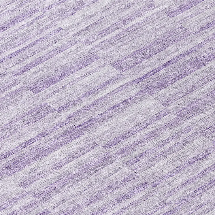 8' Plum And Purple Round Striped Washable Indoor Outdoor Area Rug