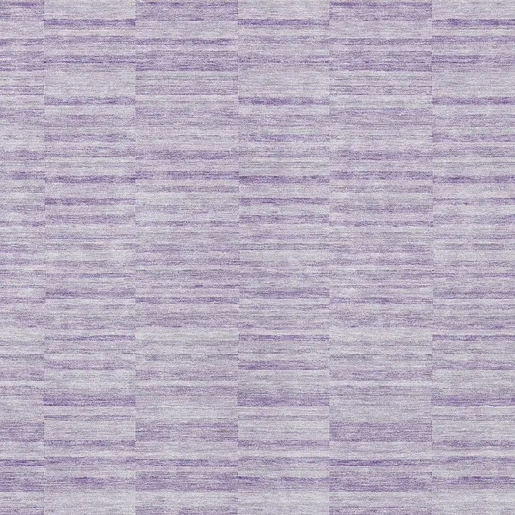 8' X 10' Plum And Purple Striped Washable Indoor Outdoor Area Rug