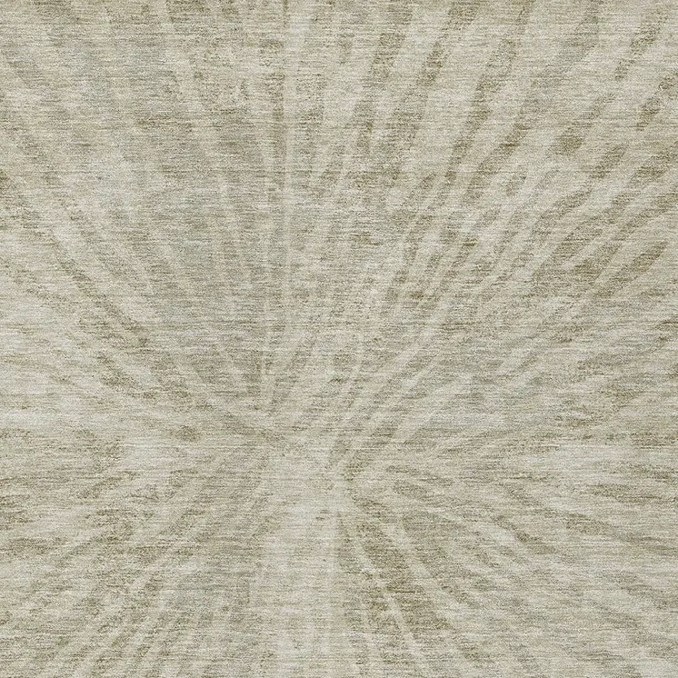 3' X 5' Taupe And Beige Abstract Washable Indoor Outdoor Area Rug