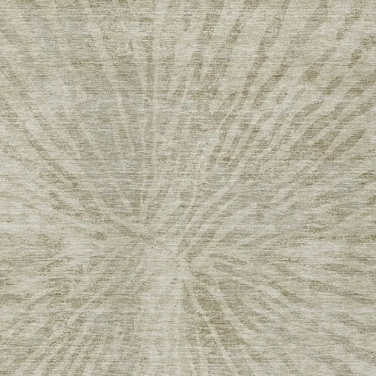 10' X 14' Taupe And Beige Abstract Washable Indoor Outdoor Area Rug