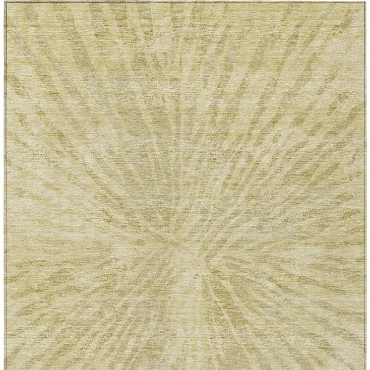8' X 10' Wheat Beige And Tan Abstract Washable Indoor Outdoor Area Rug