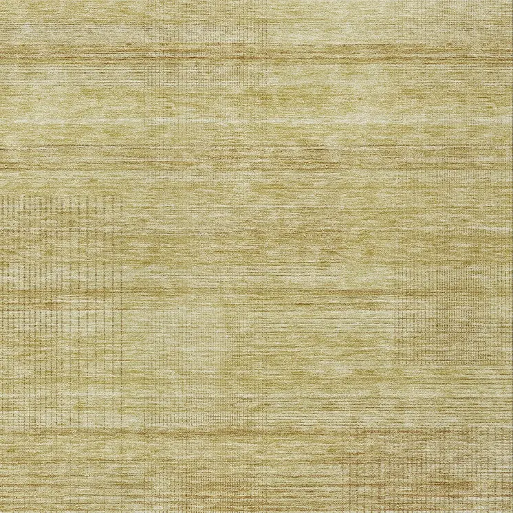 3' X 5' Gold Wheat And Beige Striped Washable Indoor Outdoor Area Rug